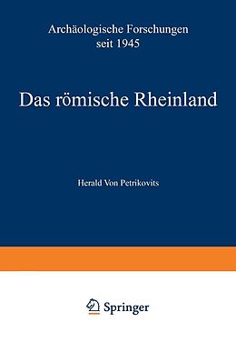 E-Book (pdf) Das römische Rheinland Archäologische Forschungen seit 1945 von Harald von Petrikovits