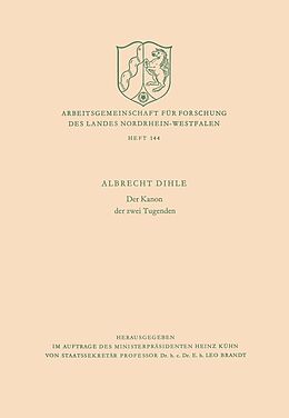 E-Book (pdf) Der Kanon der zwei Tugenden von Albrecht Dihle