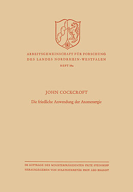 E-Book (pdf) Die friedliche Anwendung der Atomenergie von John Cockcroft
