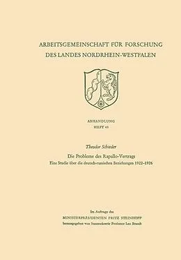E-Book (pdf) Die Probleme des Rapallo-Vertrags von Theodor Schieder