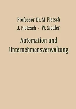 E-Book (pdf) Automation und Unternehmensverwaltung von Max Pietsch