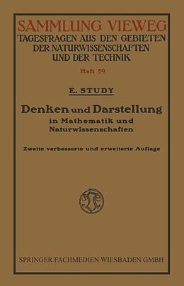 E-Book (pdf) Denken und Darstellung in Mathematik und Naturwissenschaften von Eduard Study