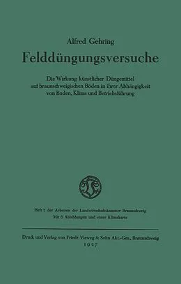 E-Book (pdf) Felddüngungsversuche von Alfred Gehring