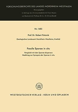 E-Book (pdf) Fossile Sporae in situ von Robert Potonié