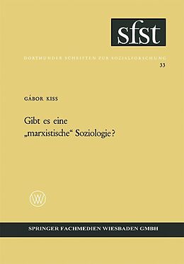 E-Book (pdf) Gibt es eine marxistische Soziologie? von Gábor Kiss