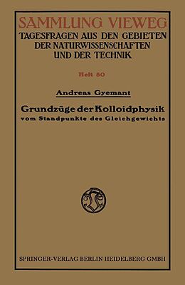 E-Book (pdf) Grundzüge der Kolloidphysik von Andreas Gyemant