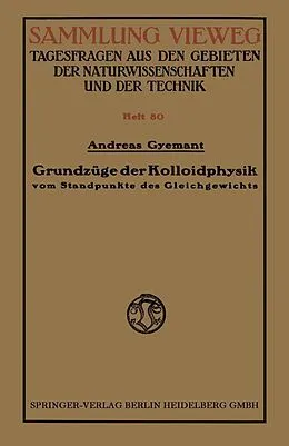E-Book (pdf) Grundzüge der Kolloidphysik von Andreas Gyemant