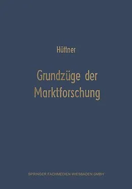 E-Book (pdf) Grundzüge der Marktforschung von Manfred Hüttner
