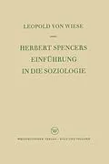 E-Book (pdf) Herbert Spencers Einführung in die Soziologie von Leopold von Wiese