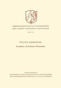 E-Book (pdf) Ionosphäre und drahtloser Weitverkehr von Walter Dieminger