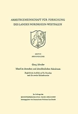 E-Book (pdf) Irland im deutschen und abendländischen Sakralraum von Georg Schreiber