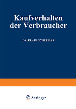 E-Book (pdf) Kaufverhalten der Verbraucher von Klaus Schreiber