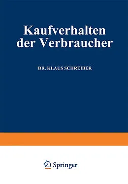 E-Book (pdf) Kaufverhalten der Verbraucher von Klaus Schreiber