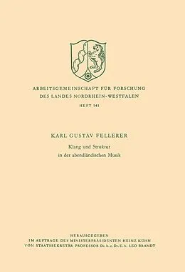 E-Book (pdf) Klang und Struktur in der abendländischen Musik von Karl Gustav Fellerer