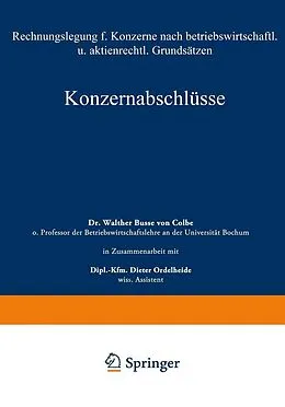 E-Book (pdf) Konzernabschlüsse von Walther Busse von Colbe