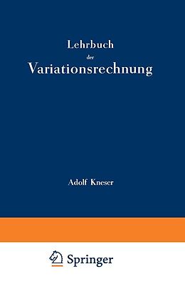E-Book (pdf) Lehrbuch der Variationsrechnung von Adolf Kneser