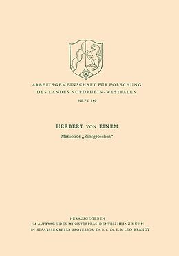 E-Book (pdf) Masaccios Zinsgroschen von Herbert von Einem