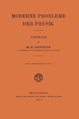 E-Book (pdf) Moderne Probleme der Physik von Hermann Sieveking