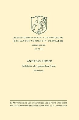 E-Book (pdf) Stilphasen der spätantiken Kunst von Andreas Rumpf