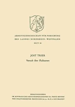 E-Book (pdf) Versuch über Flußnamen von Jost Trier