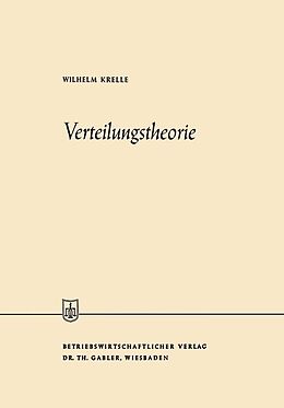 E-Book (pdf) Verteilungstheorie von Wilhelm Krelle