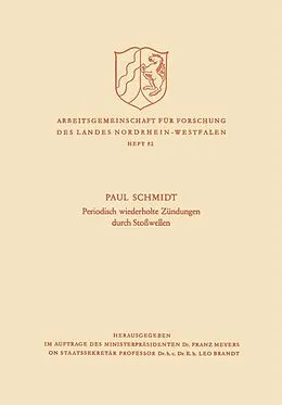 E-Book (pdf) Periodisch Wiederholte Zündungen durch Stoßwellen von Paul Schmidt