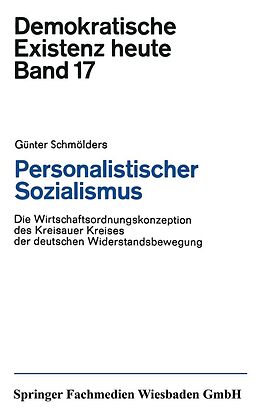 E-Book (pdf) Personalistischer Sozialismus von Günter Schmölders