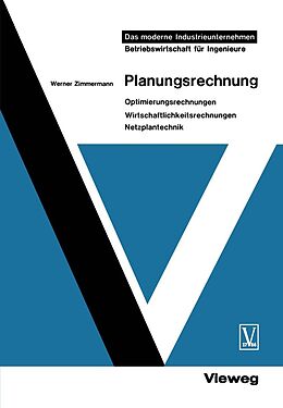 E-Book (pdf) Planungsrechnung von Werner Zimmermann