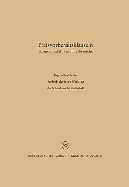 E-Book (pdf) Preisvorbehaltsklauseln von G. Danert, W. Döhrmann, W. Dürrhammer