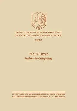 E-Book (pdf) Probleme der Gebirgsbildung von Franz Lotze