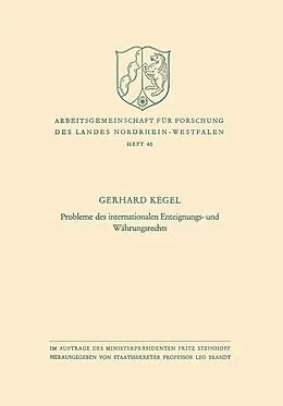 E-Book (pdf) Probleme des internationalen Enteignungs- und Währungsrechts von Gerhard Kegel