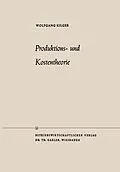 E-Book (pdf) Produktions- und Kostentheorie von Wolfgang Kilger
