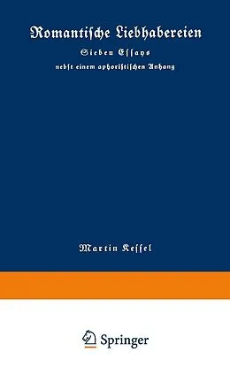 E-Book (pdf) Romantische Liebhabereien von Martin Kessel