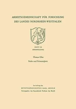 E-Book (pdf) Ruhe und Frömmigkeit von Thomas Ohm