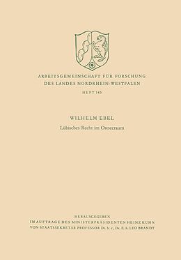 E-Book (pdf) Lübisches Recht im Ostseeraum von Wilhelm Ebel