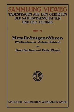 E-Book (pdf) Metallröntgenröhren von Karl Becker