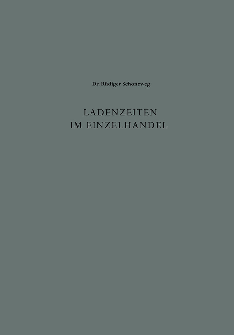 Ladenzeiten im Einzelhandel