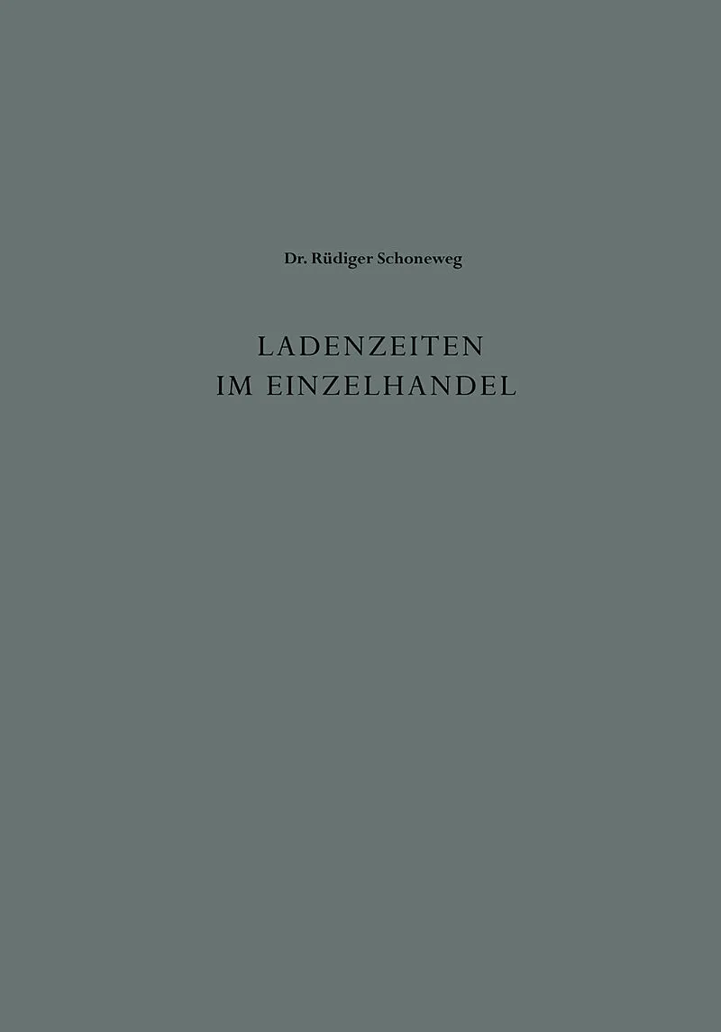 Ladenzeiten im Einzelhandel