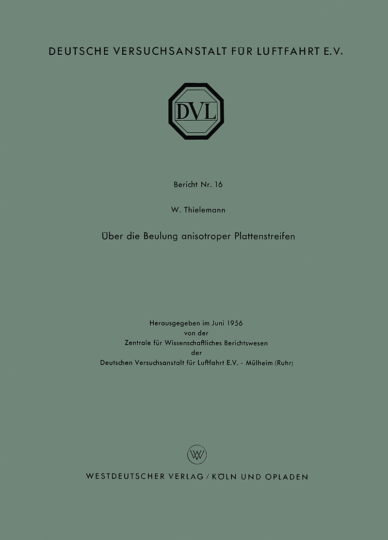 Über die Beulung anisotroper Plattenstreifen