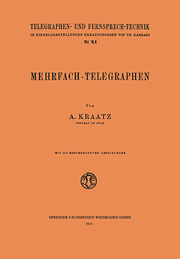 Kartonierter Einband Mehrfach-Telegraphen von August Kraatz