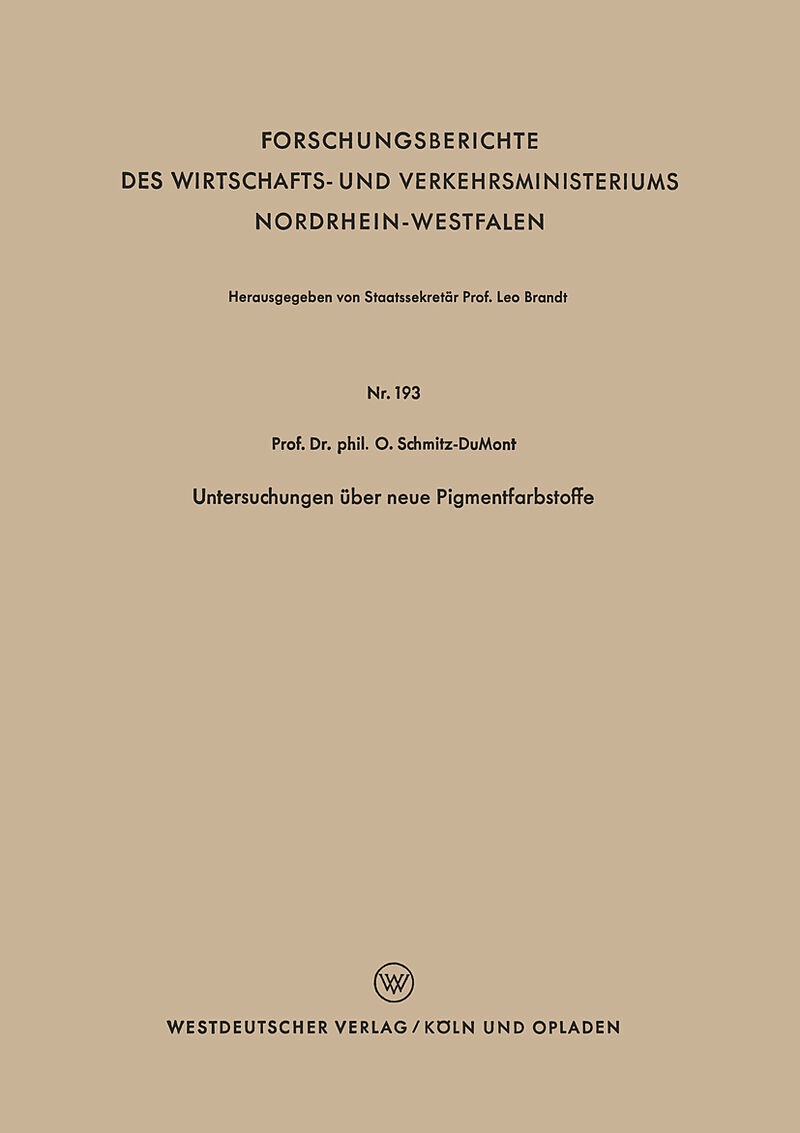 Untersuchungen über neue Pigmentfarbstoffe