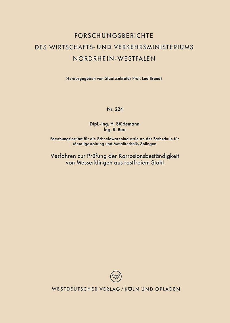 Verfahren zur Prüfung der Korrosionsbeständigkeit von Messerklingen aus rostfreiem Stahl