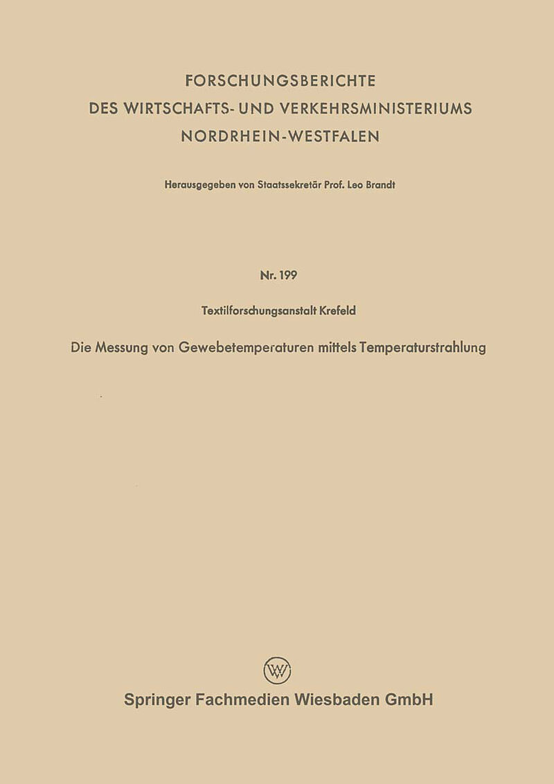 Die Messung von Gewebetemperaturen mittels Temperaturstrahlung