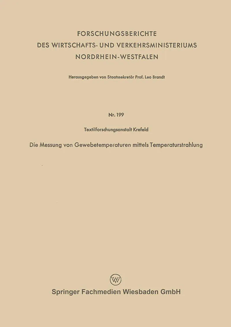 Die Messung von Gewebetemperaturen mittels Temperaturstrahlung