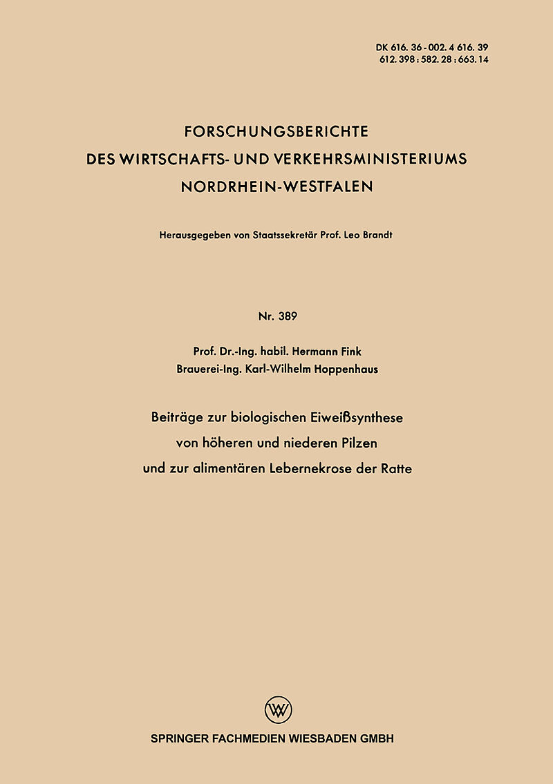 Beiträge zur biologischen Eiweißsynthese von höheren und niederen Pilzen und zur alimentären Lebernekrose der Ratte