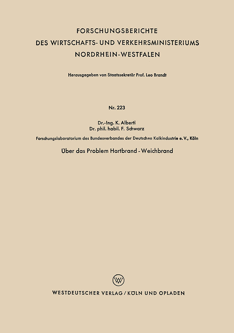 Über das Problem Hartbrand - Weichbrand