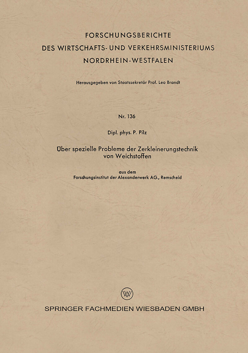 Über spezielle Probleme der Zerkleinerungstechnik von Weichstoffen