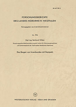 Kartonierter Einband Das Biegen von Innenborden mit Stempeln von Reinhard Wilken