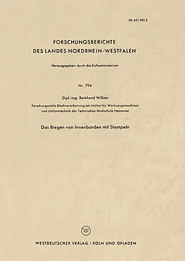 Kartonierter Einband Das Biegen von Innenborden mit Stempeln von Reinhard Wilken