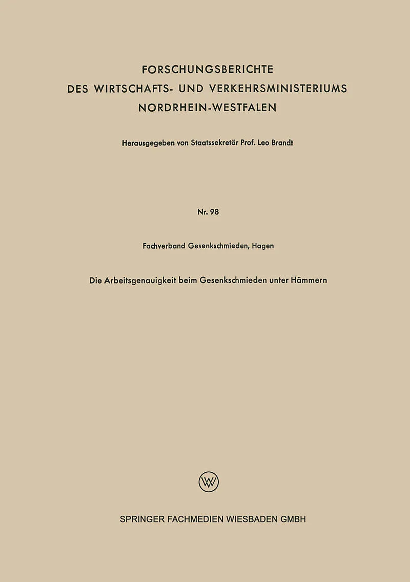 Die Arbeitsgenauigkeit beim Gesenkschmieden unter Hämmern